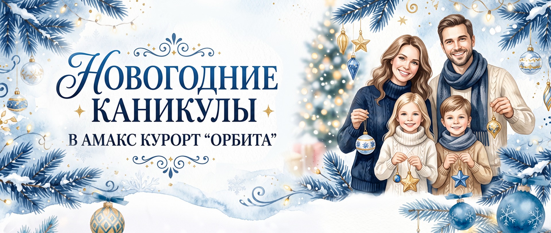 Новогодние каникулы в АМАКС Курорт «Орбита»
